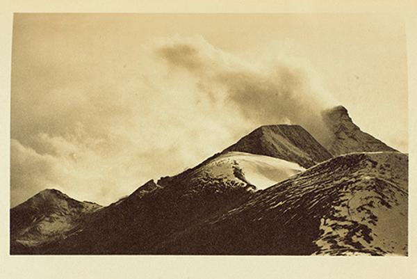 Herbert W.  Gleason (1855–1937) A Snow-Banner, ca.  1911, platinum print in William Frederic Badè’s The Writings of John Muir, The Mountains of California, pt.  1, vol.  4.  New York: Houghton Mifflin Co., 1916–1924.