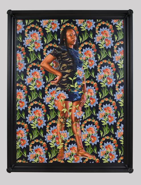 Kehinde Wiley, American, born 1977; “Charles I”, 2018; oil on linen; 96 x 72 in.