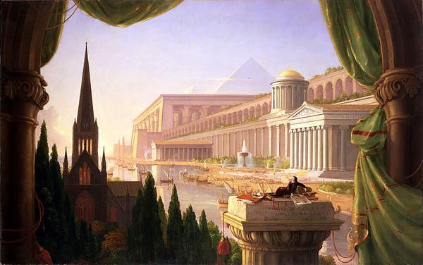 Thomas Cole, The Architect's Dream, 1840, 53 x 84 in.  Toledo Museum of Art