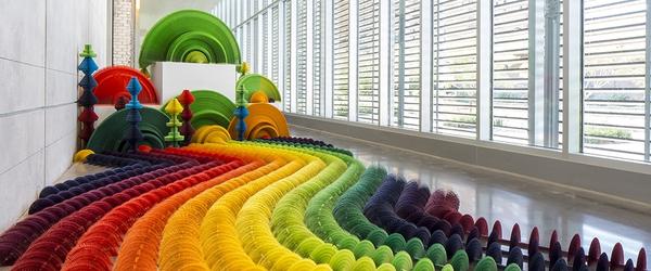 Li Hongbo, Rainbow, 2015, paper, dimensions variable, Courtesy of the artist and Klein Sun Gallery