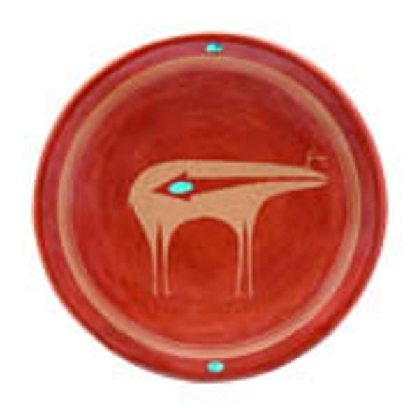 San Ildefonso Pueblo Plate, Property from the Anne S.  and Robert E.  Clay Collection of Native American Art.