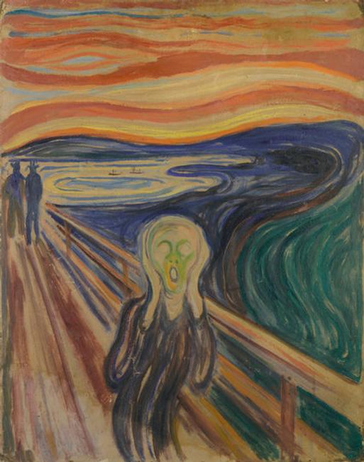 Edvard Munch's The Scream, c.  1910.