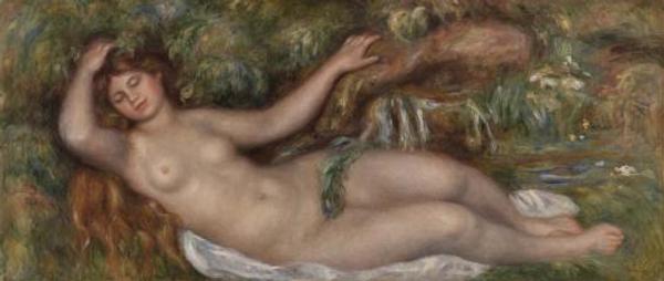 Pierre-Auguste Renoir, Reclining Nude (Femme nue couchée) ), c.  1910 © 2015 The Barnes Foundation.