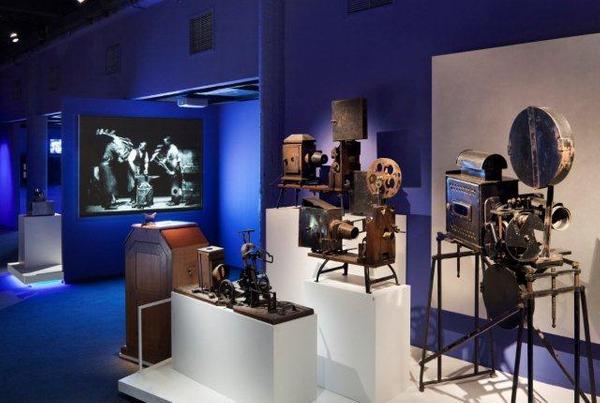 Early projectors at the Museum of the Moving Image