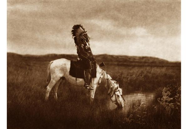 Edward S.  Curtis, An Oasis in the Badlands, 1905