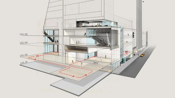 Rendering for the expanded MoMA