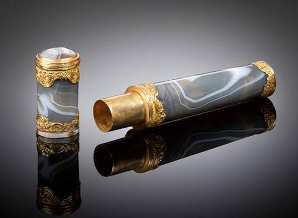 M.S.  Rau Antiques and Fine Art has acquired an extraordinary collection of 18th century "étuis" which are decorated using different types of gold and agate.  