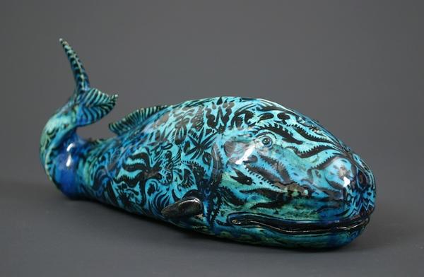 Carl Walters, Whale, 1927, glazed ceramic, private collection, courtesy of Conner-Rosenkranz, NY (photo Mark Ostrander)