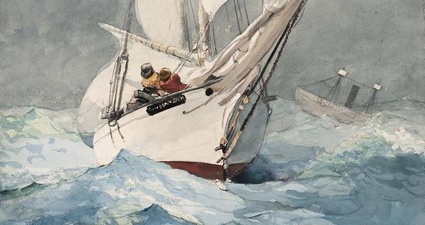 DETAIL: Diamond Shoal, 1905, by Winslow Homer (Private Collection)