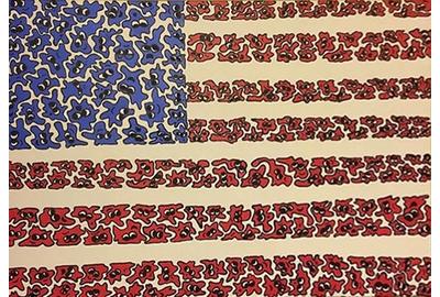 Gabriel Jaquez, America, Acrylic on Canvas, 24'' x 36''