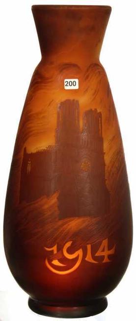 This magnificent museum-quality Galle vase, made in 1914 and signed, will be sold at auction on March 20th.