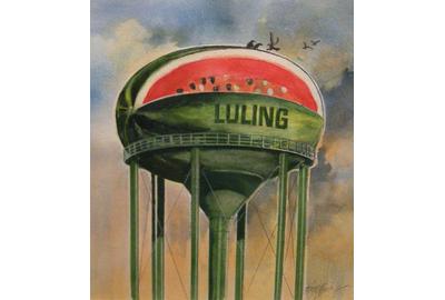 Hunter George, Luling, 2010, watercolor, 15 x 13 inches