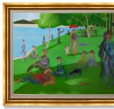 "After Georges Seurat's Sunday Afternoon.  Hsia Yan.  Gianguan Auctions.  December 12 sale.  