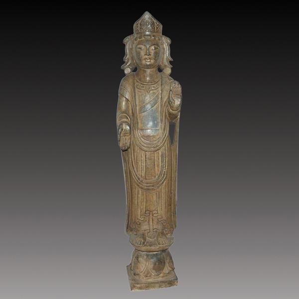 Eastern Wei Guanyin.  Stone.  Lot 258.  Gianguan Auctions, September 9 sale.