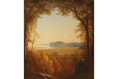 Sanford Robinson Gifford (1823–1880), "Hook Mountain near Nyack, New York," 1867