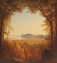 Sanford Robinson Gifford (1823–1880), "Hook Mountain near Nyack, New York," 1867