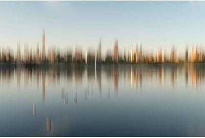 Gottfried Roemer, New York Central Park Awakening, Photograph on Aluminum, 26.5'' x 39.5''