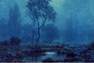 Granville Redmond "Moonlit Pond" SOLD