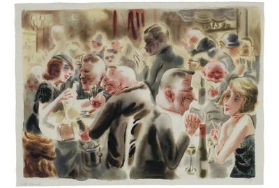 #73 Restaurant, Watercolor ca.  1925, Berlin