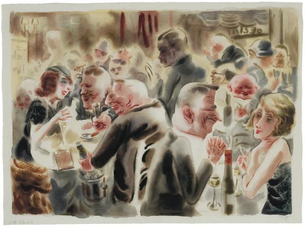 #73 Restaurant, Watercolor ca.  1925, Berlin