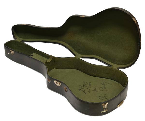 Elvis Presley's signed and inscribed guitar case is one of 197 lots of Elvis artifacts being offered during The Auction at Graceland on August 13, 2016, with online bidding provided by Invaluable.com.  