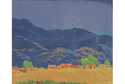 "Rain in the Mountains" by Gustave Baumann