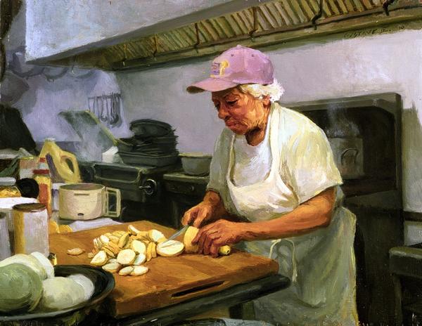 "Leah Chase," painting by Gustave Blance III (MFA 2000 Illustration as Visual Essay)