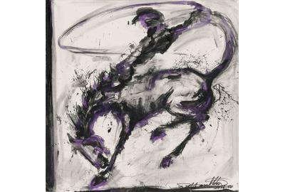 Richard Hambleton (1954-2017), Horse and Rider, 2016.  Est.  $15,000-20,000 