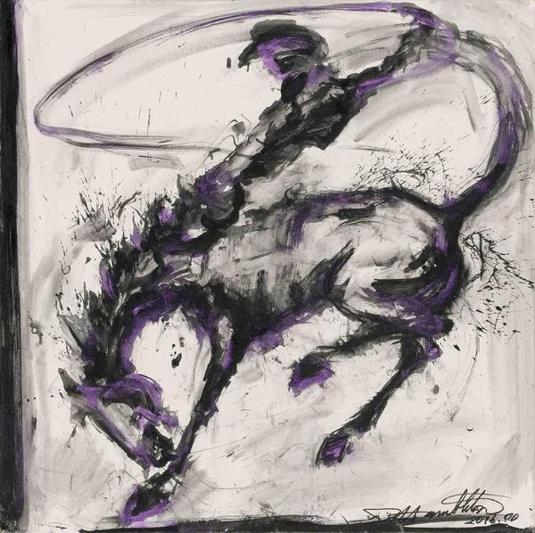 Richard Hambleton (1954-2017), Horse and Rider, 2016.  Est.  $15,000-20,000 