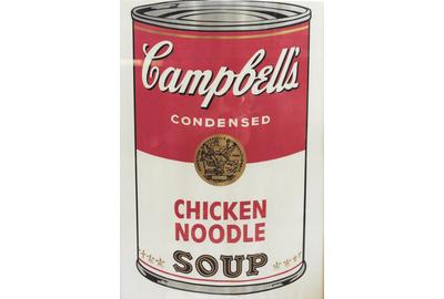  Andy Warhol, Chicken Noodle, from Campbell’s Soup I, 1968.  Collection of Dr.  Harvey Manes 