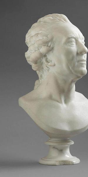 Two rediscovered marble busts by the French 18th century sculptor Jean-Antoine Houdon (French, Versailles 1741-1828 Paris), purchased by a European phone bidder ($1.475 million).