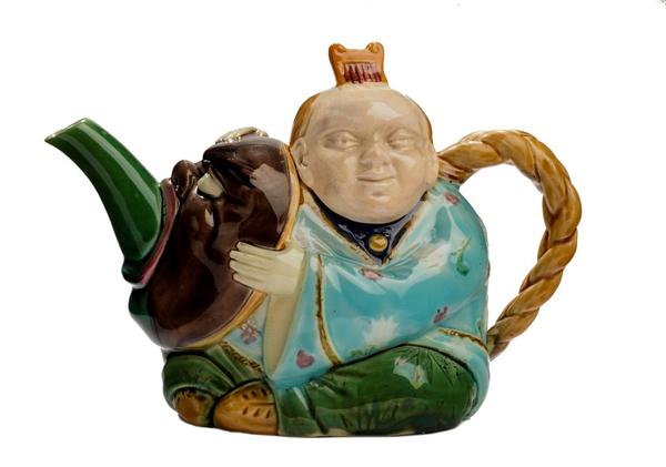 Minton majolica teapot, c1873 from Duveen Art & Antiques 