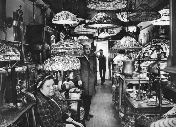 Lillian Nassau in her gallery on Third Avenue, circa 1962