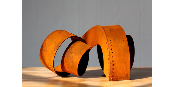 Hoss Haley, Architectural Coil Maquette, 2011.  Steel 8 x 10 x 15 in.  Courtesy of the artist.