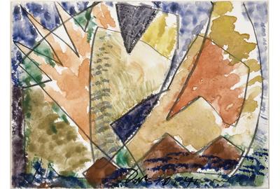 Arthur G.  Dove, Untitled Centerport #2, 1941, watercolor and pencil on paper.  Gift of Mr.  William C.  Dove.