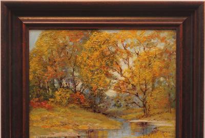 Ernest Fredericks (1877 - 1959): FALL LANDSCAPE - Oil on canvas, 11 x 14 inches/Signed lower left