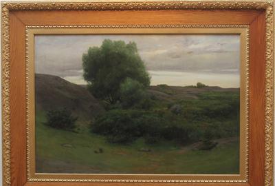 Louis Ritter (American 1854 - 1892): East Gloucester Landscape - Oil on Canvas, 30 x 43.5 inches / Signed lower left 