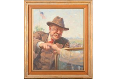  William Samuel Horton (American 1865 – 1936): Teddy Roosevelt, c.  1909 - Oil on canvas, 24 x 20 inches / Signed lower right