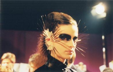 Silver and Porcupine Quill Ear Cuffs, Shaun Leane for Alexander McQueen, Irere, Spring/Summer 2003.  