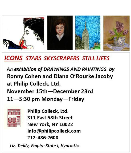 YOU ARE INVITED TO ICONS: STARS SKYSCRAPERS STILL LIFES AT PHILIP COLLECK, LTD.,TUESDAY, NOVEMBER 15-THUSDAY, DECEMBER 22ND, 2011