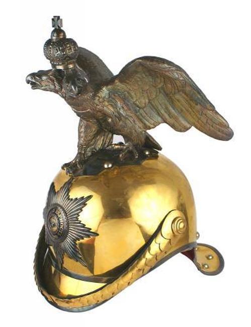 This rare Imperial Russian Garde du Corps officer's helmet from circa 1900-1917 sold at auction for $17,050.