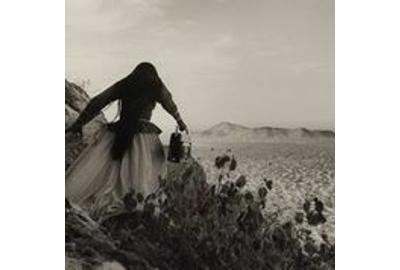 Graciela Iturbide, Mujer Angel, Desierto de Sonora, México (Angel Woman, Sonora Desert, Mexico), 1979, printed later.  Gelatin silver print.