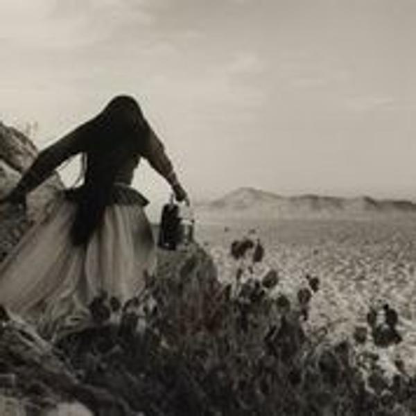 Graciela Iturbide, Mujer Angel, Desierto de Sonora, México (Angel Woman, Sonora Desert, Mexico), 1979, printed later.  Gelatin silver print.