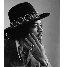 Baron Wolman, Jimi Hendrix, Gelatin silver print, 50.8 x 61 cm, © Baron Wolman / Iconic Images