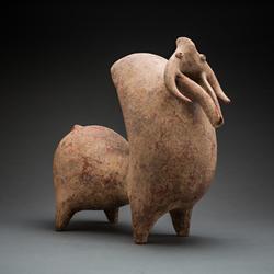 AMLASH VESSEL IN THE FORM OF A ZEBUBULL C.1200 - 800 BCE