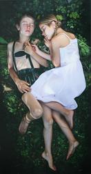 Hansel and Gretel, oil on canvas, 105x200cm