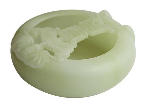 This 18th century Chinese Qianlong celadon jade censer will be auctioned July 13-14.