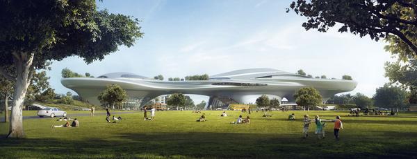 Rendering for Lucas Museum of Narrative Art 