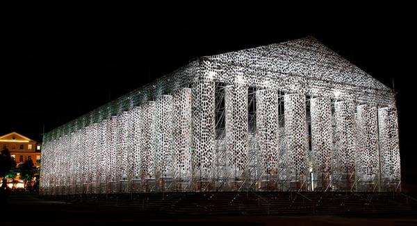 CCK, Buenos Aires, Argentina will present renowned Argentinian artist Marta Minujín, who arrives with two of her most emblematic art works: The Parthenon of Books and Rayuelarte.  