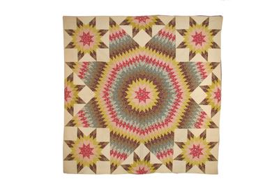 Chintz star quilt from Laura Fisher, NYC.